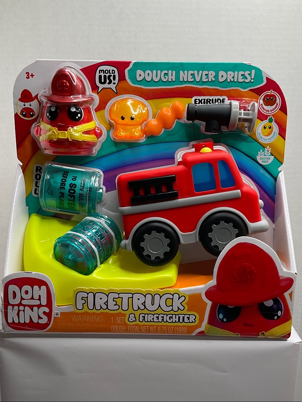 Firetruck & Firefighter Dough Playset - Red (73)
